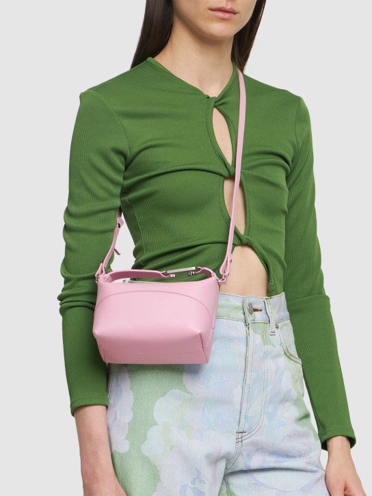 EÉRA: Moon leather top handle bag - Baby Pink - women_1 | Luisa Via Roma