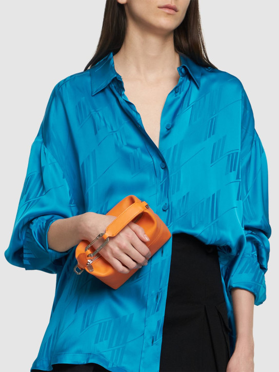 EÉRA: Moon leather top handle bag - Orange - women_1 | Luisa Via Roma