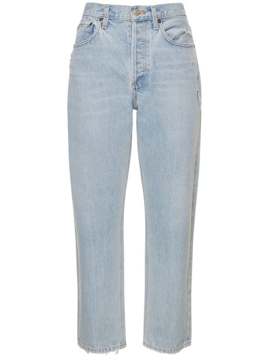 Agolde: Jeans dritti relaxed fit Parker in denim - Blu - women_0 | Luisa Via Roma