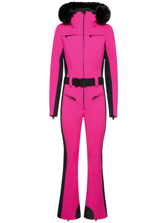Goldbergh: Parry ski suit w/ faux fur trim - Fuchsia - women_0 | Luisa Via Roma