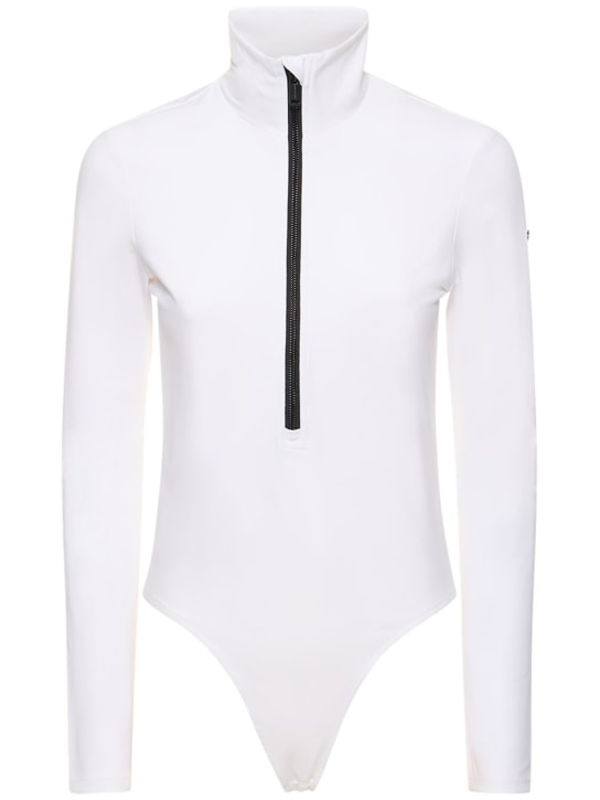 Goldbergh: Poppy stretch tech ski bodysuit - Beyaz - women_0 | Luisa Via Roma