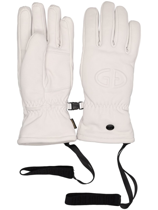 Goldbergh: Freeze leather gloves - women_0 | Luisa Via Roma