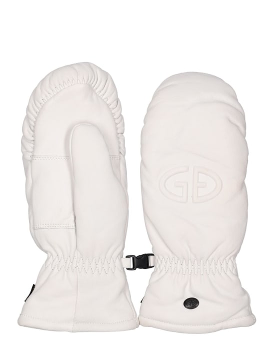 Goldbergh: Hilja leather gloves - White - women_0 | Luisa Via Roma
