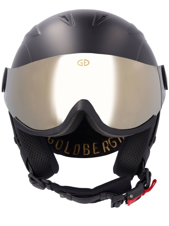Goldbergh: Glam ski helmet w/ visor - Siyah - women_0 | Luisa Via Roma