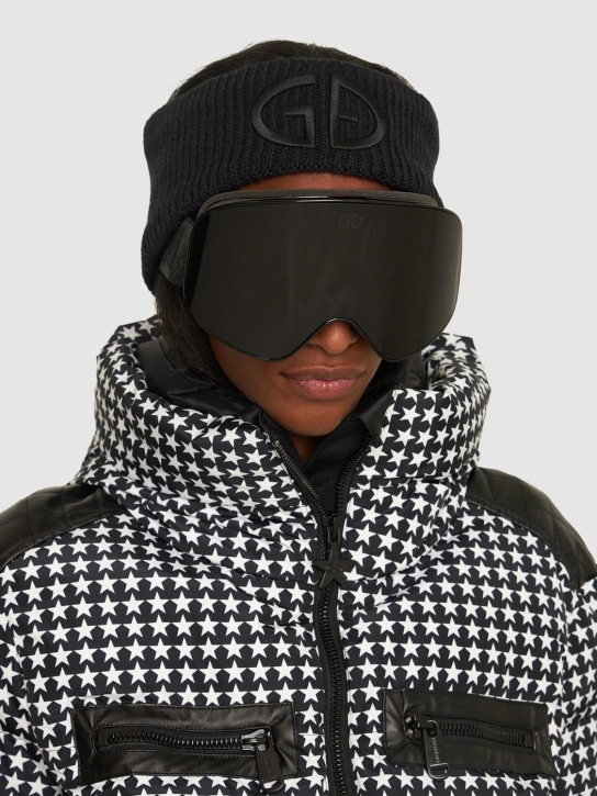 Goldbergh: Logo embroidered wool blend headband - women_1 | Luisa Via Roma