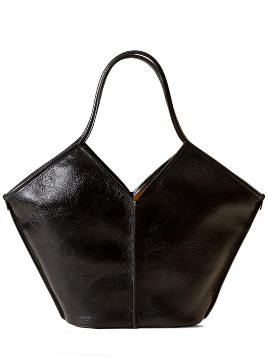 Hereu: Calella distressed leather tote bag - Siyah - women_0 | Luisa Via Roma
