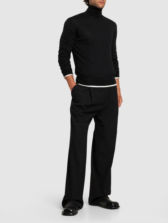 Zegna: Cashmere & silk light knit sweater - men_1 | Luisa Via Roma