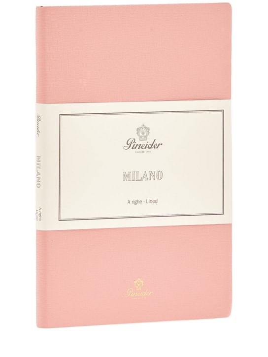 Pineider: Milano notebook - Pembe - ecraft_0 | Luisa Via Roma