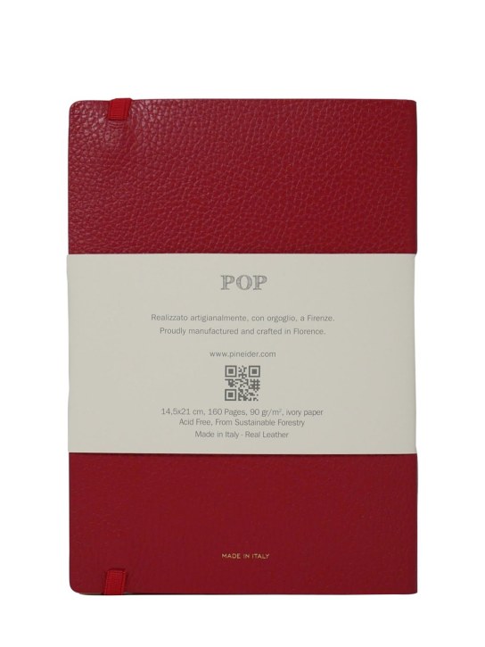Pineider: Pop notebook - Red - ecraft_3 | Luisa Via Roma
