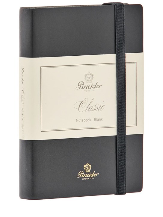 Pineider: Classic notebook - Black - ecraft_0 | Luisa Via Roma