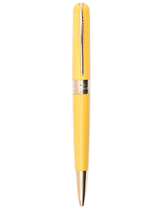 Pineider: Air ballpoint pen w/ gold trim - Yellow - ecraft_1 | Luisa Via Roma