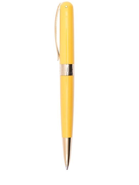 Pineider: Air ballpoint pen w/ gold trim - Yellow - ecraft_0 | Luisa Via Roma