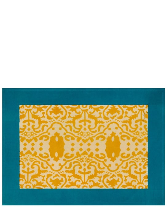 LISA CORTI: Lot de 2 sets de table en coton Gold Damask - Multicolore - ecraft_0 | Luisa Via Roma