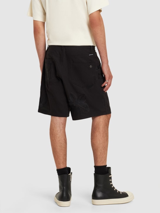 Honor the Gift: B-Summer キャンバスショートパンツ - ブラック - men_1 | Luisa Via Roma