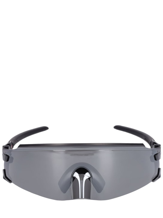 Oakley: Kato Prizm mask sunglasses - Black/Grey - women_0 | Luisa Via Roma