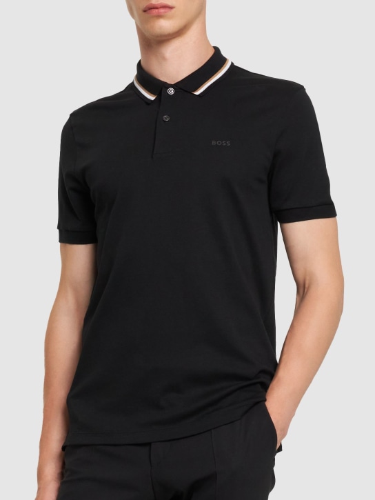 Boss: Penrose cotton piqué polo - men_2 | Luisa Via Roma