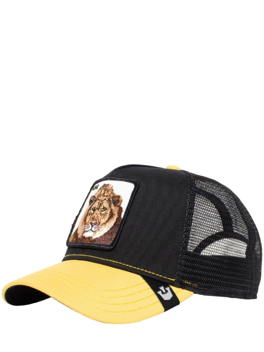 Goorin Bros: The king lion trucker hat w/patch - Black/Yellow - women_1 | Luisa Via Roma
