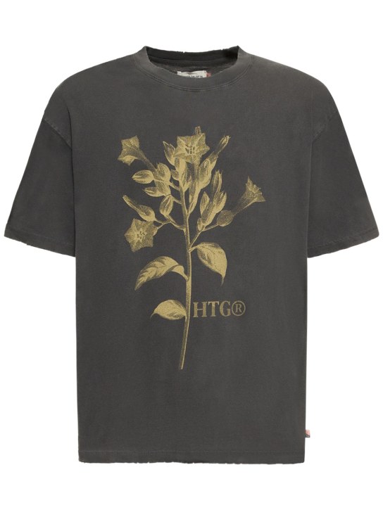 Honor the Gift: Flower print cotton jersey t-shirt - men_0 | Luisa Via Roma