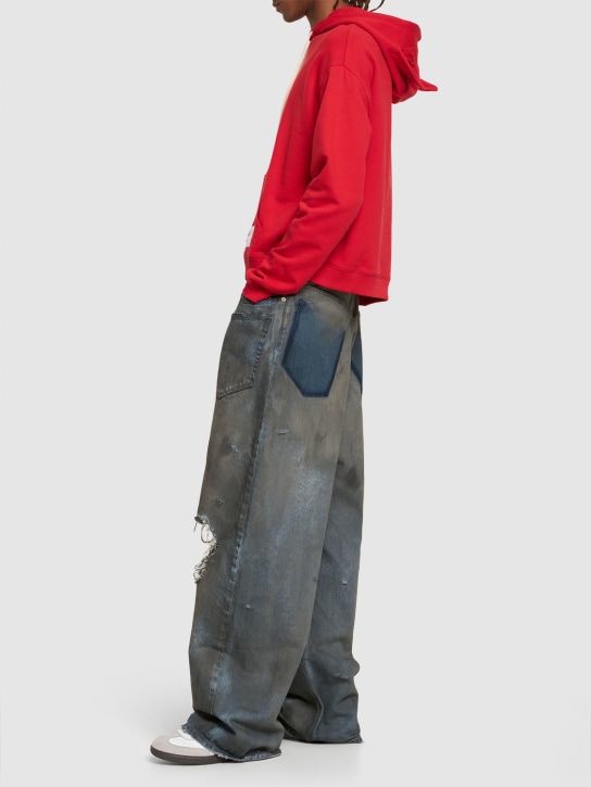 Charles Jeffrey LOVERBOY: Ears sweatshirt hoodie - Red - men_1 | Luisa Via Roma