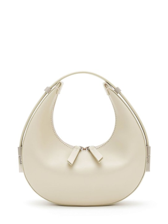 Osoi: Mini Toni leather top handle bag - Cream - women_0 | Luisa Via Roma