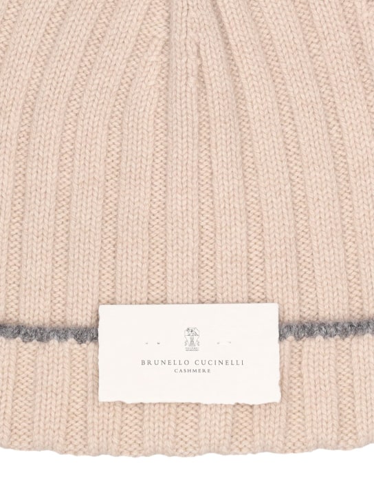 Brunello Cucinelli: Gorro beanie de punto de cashmere - men_1 | Luisa Via Roma