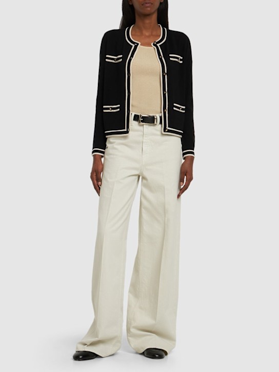 Tory Burch: Kendra buttoned wool cardigan - women_1 | Luisa Via Roma