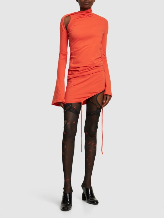 Ottolinger: Minikleid aus Stretch-Jersey „Twisted“ - Rot - women_1 | Luisa Via Roma