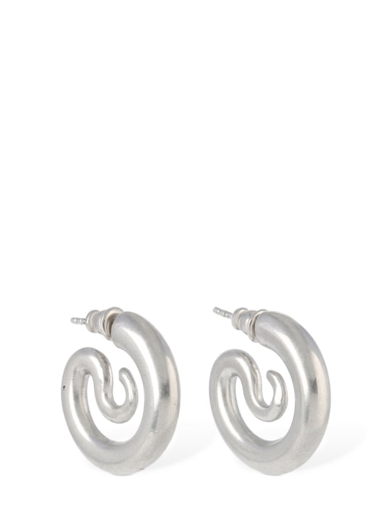 Panconesi: XS Serpent hoop earrings - Gümüş - women_1 | Luisa Via Roma