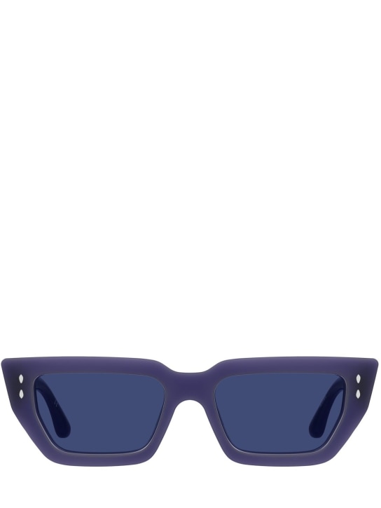 Isabel Marant: Gafas de sol de acetato cuadrado - Púrpura/Azul - women_0 | Luisa Via Roma