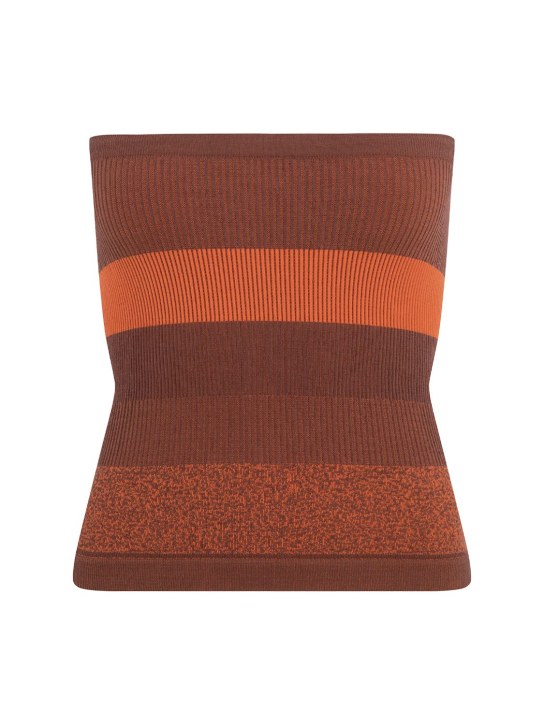 Nagnata: Yang wool blend tube top - Orange/Brown - women_0 | Luisa Via Roma