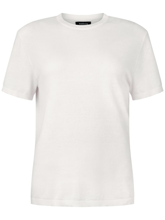 Nagnata: Highligther t-shirt - Beyaz - women_0 | Luisa Via Roma