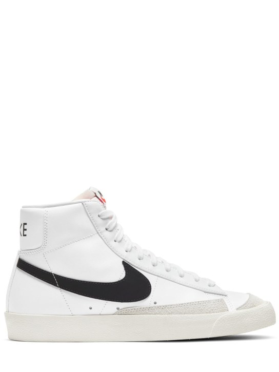 Nike: Blazer Mid '77 Vintage sneakers - White/Black - men_0 | Luisa Via Roma
