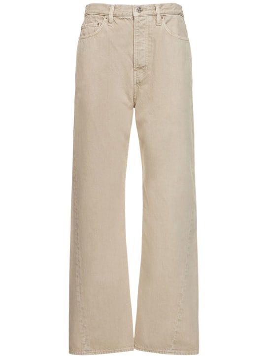 Toteme: Jeans de denim de algodón - Gris Humo - women_0 | Luisa Via Roma