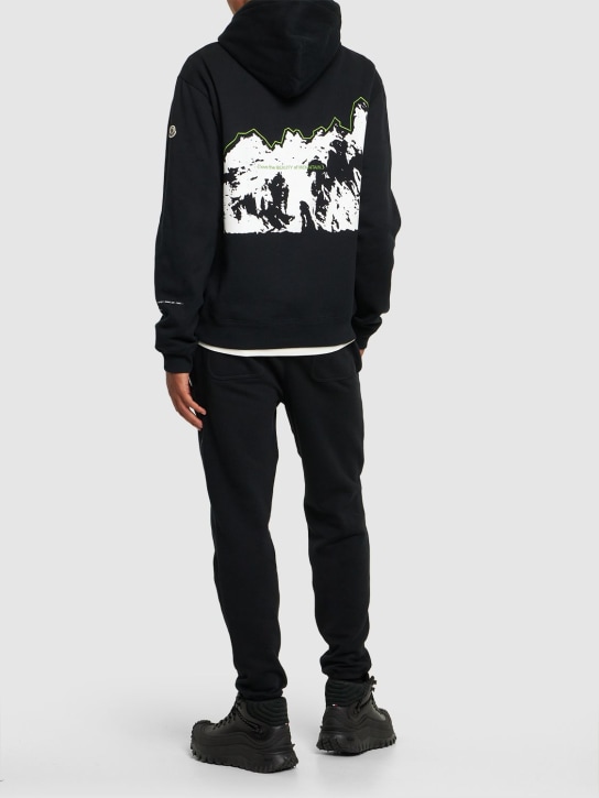 Moncler Genius: Moncler x FRGMT cotton sweatshirt hoodie - Black - men_1 | Luisa Via Roma