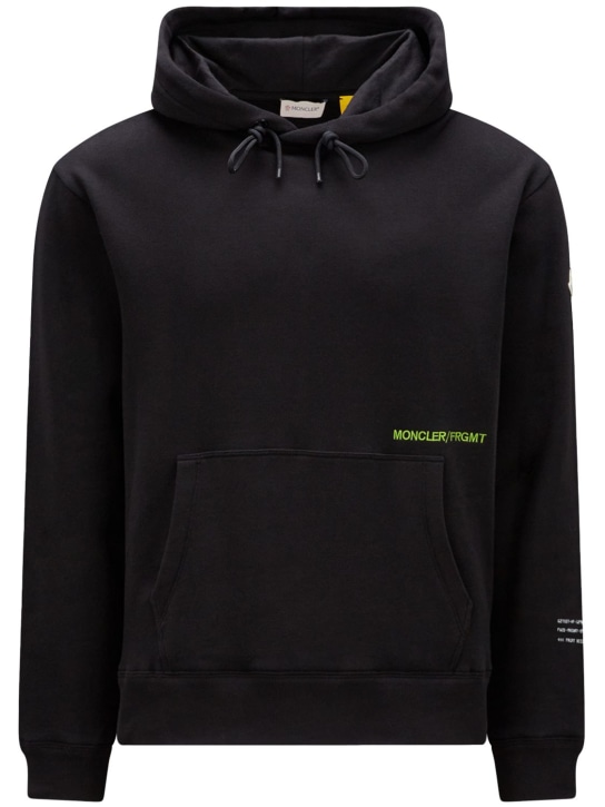 Moncler Genius: Moncler x FRGMT cotton sweatshirt hoodie - Siyah - men_0 | Luisa Via Roma