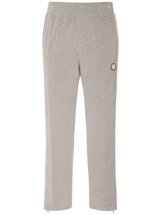Moncler Genius: Moncler x Palm Angels jersey sweatpants - Grey - men_0 | Luisa Via Roma