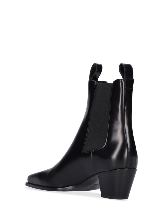 Toteme: 50毫米The City皮革及踝靴 - 黑色 - women_3 | Luisa Via Roma