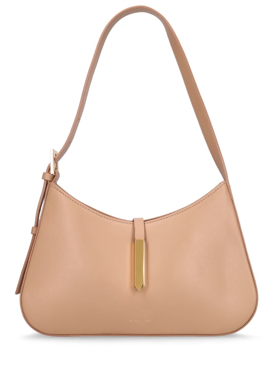 DeMellier: Tokyo smooth leather shoulder bag - Açık Kahverengi - women_0 | Luisa Via Roma