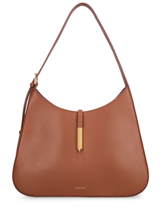 DeMellier: Large Tokyo smooth leather shoulder bag - Tan - women_0 | Luisa Via Roma