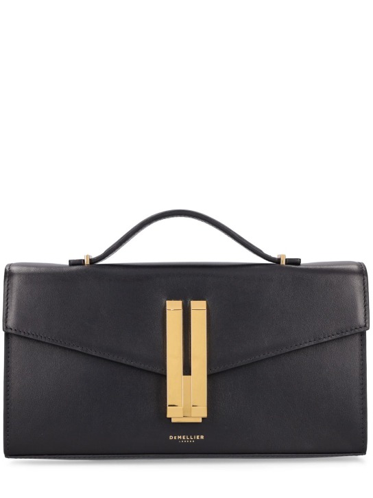 DeMellier: Vancouver smooth leather clutch - Siyah - women_0 | Luisa Via Roma