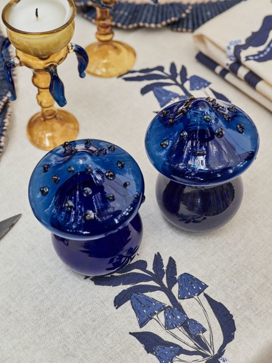 Johanna Ortiz: Set of 2 glass candle holders - Turuncu - ecraft_1 | Luisa Via Roma