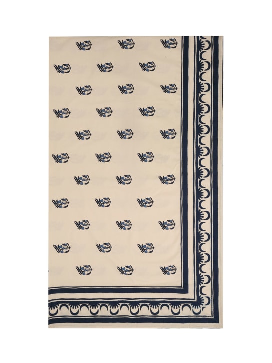 Johanna Ortiz: Cotton table cloth - Blue - ecraft_0 | Luisa Via Roma