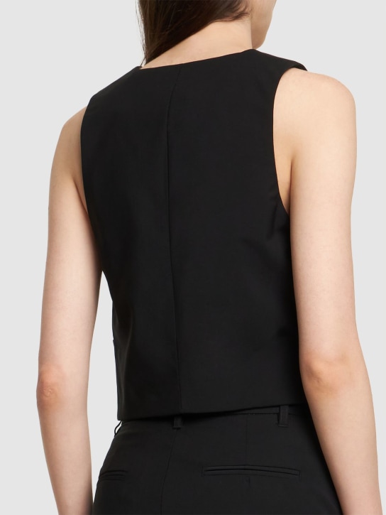 Matteau: Tailored wool blend waistcoat - women_2 | Luisa Via Roma