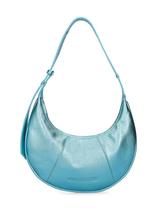 Simon Miller: Mini Dough leather shoulder bag - Suburban Blue - women_0 | Luisa Via Roma