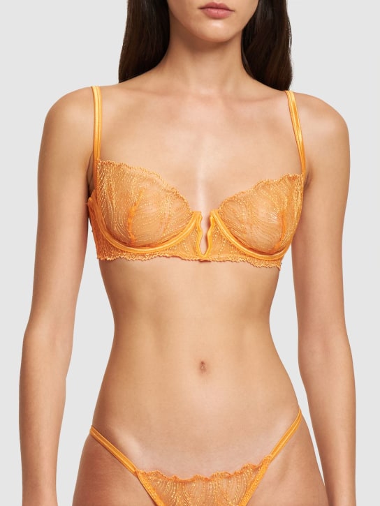 Bluebella: Irena lace briefs - Orange - women_1 | Luisa Via Roma