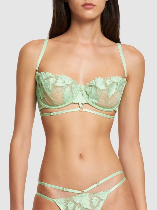Bluebella: Isla lace underwire bra - Green - women_1 | Luisa Via Roma