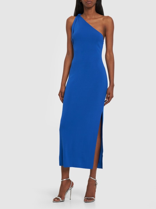 Simon Miller: Zyga单肩粘胶纤维迷笛连衣裙 - 蓝色 - women_1 | Luisa Via Roma