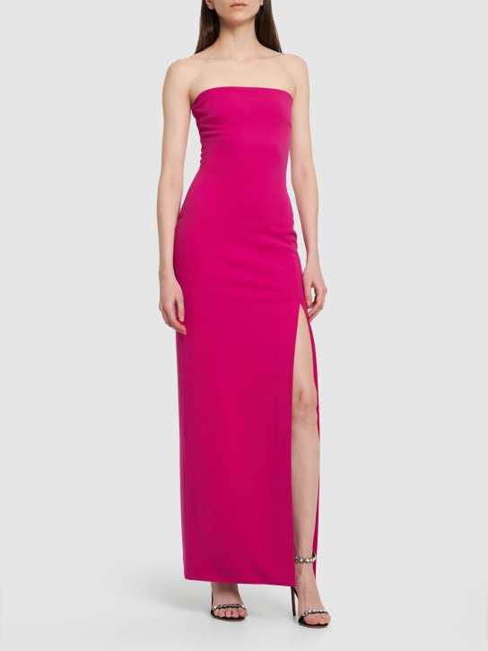 Solace London: Vestito Zora in crepe - Fucsia - women_1 | Luisa Via Roma
