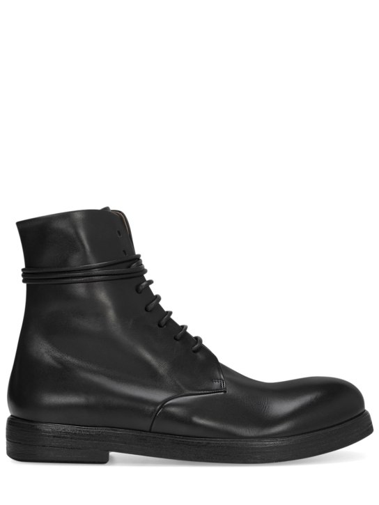 Marsell: Zucca Zeppa lace-up boots - Siyah - men_0 | Luisa Via Roma