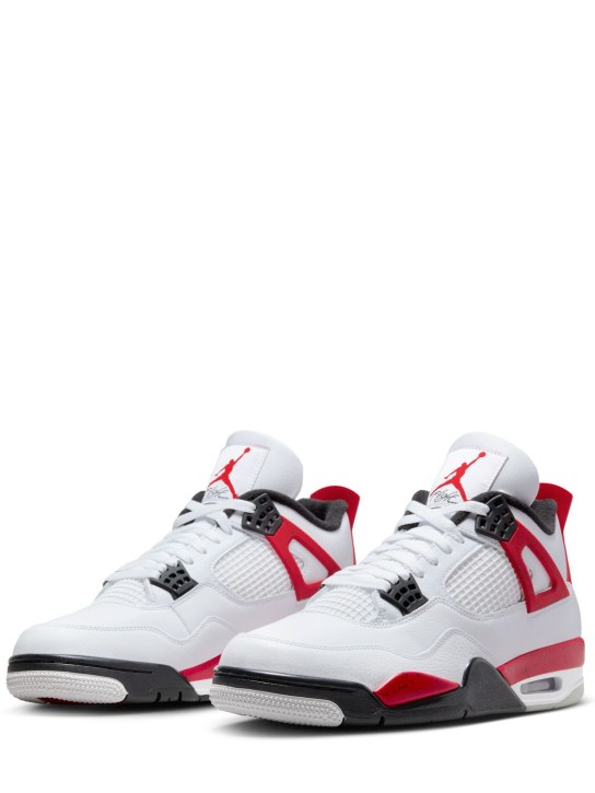 Nike: Sneakers "Air Jordan 4 Retro" - White/Fire Red - men_1 | Luisa Via Roma